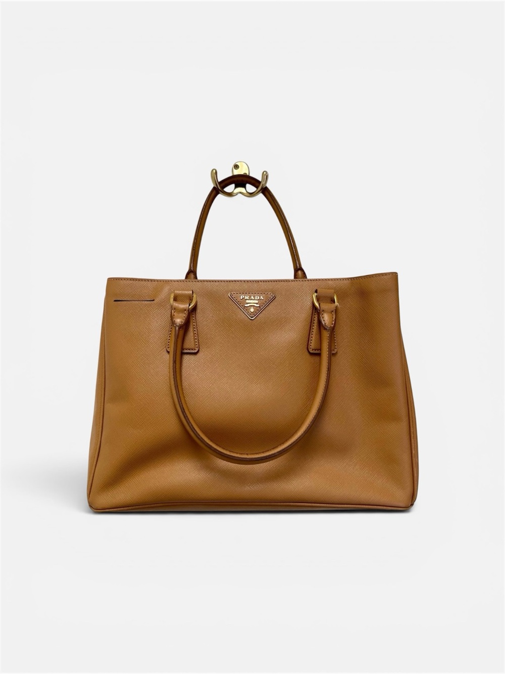 Prada Brown Galleria Saffiano Medium Leather Tote